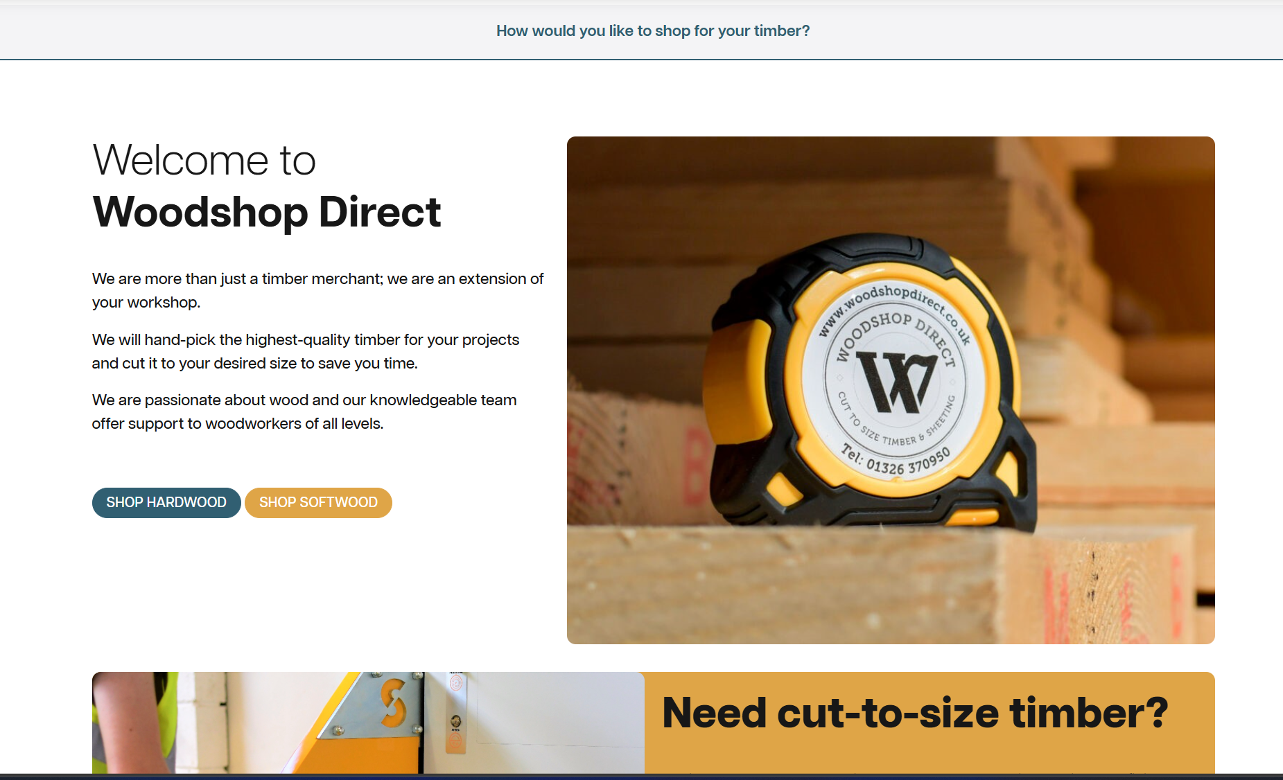 Cut-to-Size Timber E-commerce